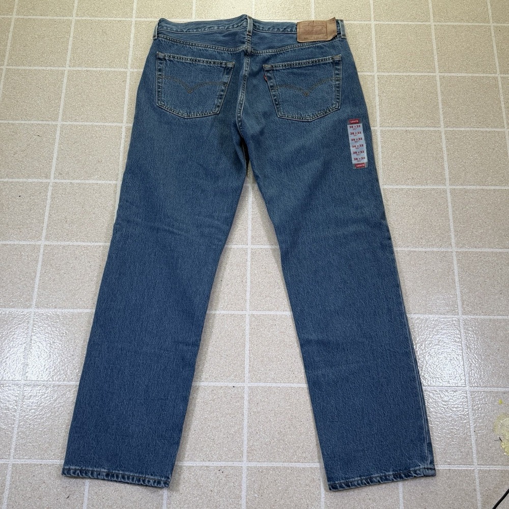 Vtg Levi's 501 Jeans Button Fly Blue Made In USA 1990s Men's 38x32 Red Tab